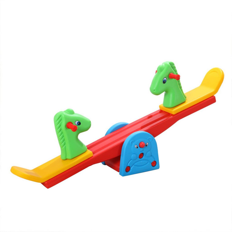 ihometea Seesaw Teeter Totter Backyard Or Playroom Equipment With Easygrip Handles Wayfair.ca
